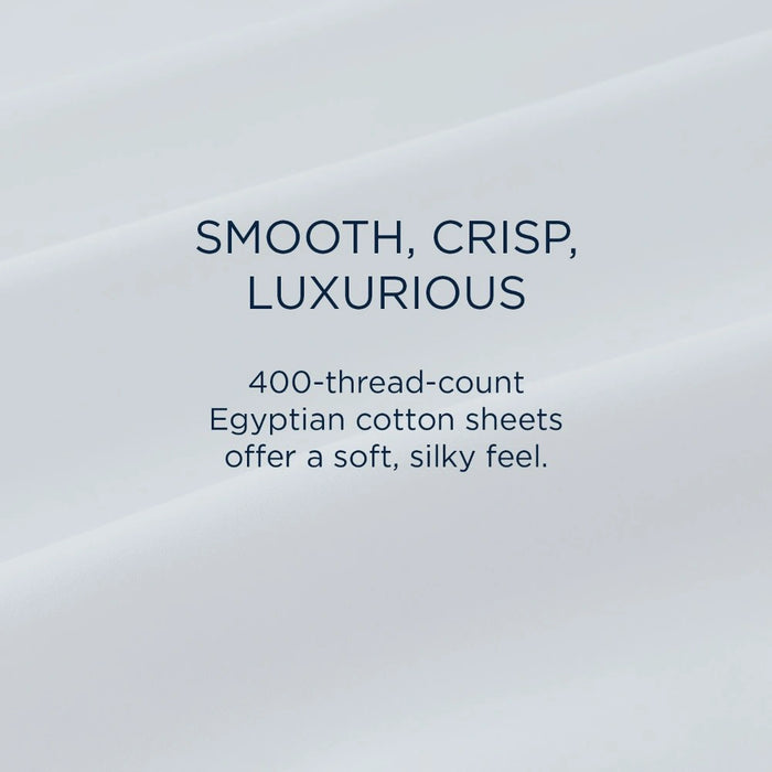 TEMPUR Luxe Egyptian Cotton Pillowcase Set Cool Gray