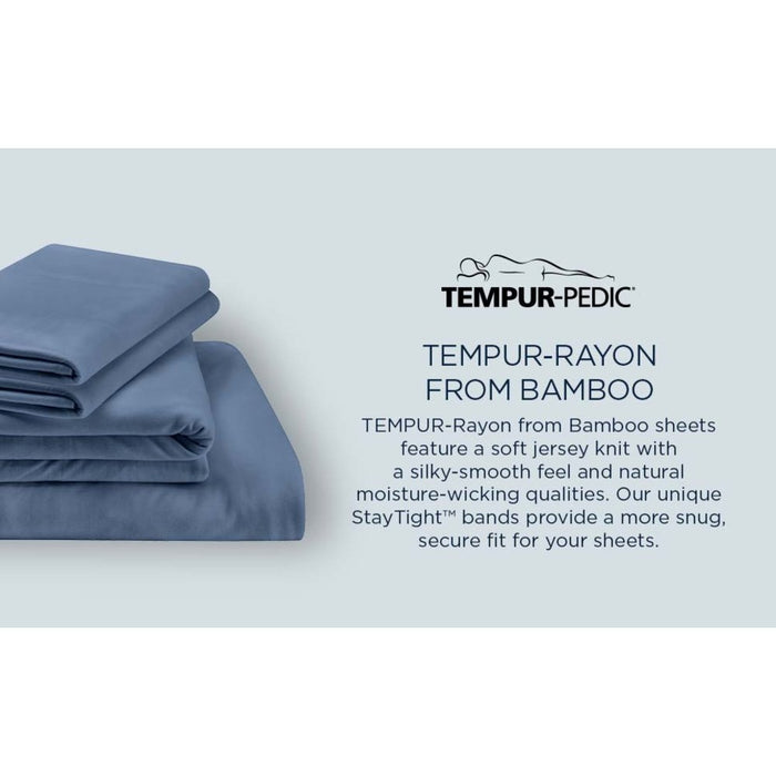 TEMPUR Rayon from Bamboo Sheet Set Sandstone