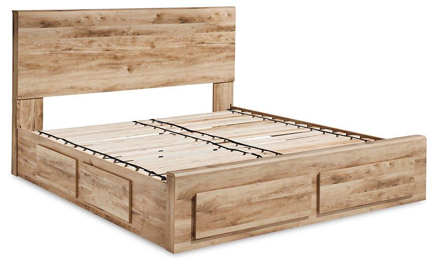 Hyanna Panel Storage Bed with 2 Under Bed Storage Drawer