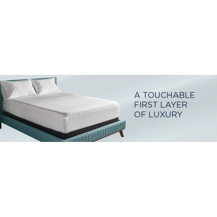 TEMPUR Classic Cotton Sheet Set Sleepy Silver Mist